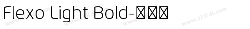 Flexo Light Bold字体转换